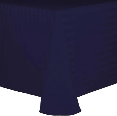 Vista 33 de Ultimate Textile Mantel ovalado de rayas satinadas (59.8 x 83.9 in), color marrón oscuro Espresso