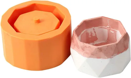 Vista 12 de NICOLE Molde de silicona para maceta, moldes de cemento para cenicero, moldes para plantas suculentas