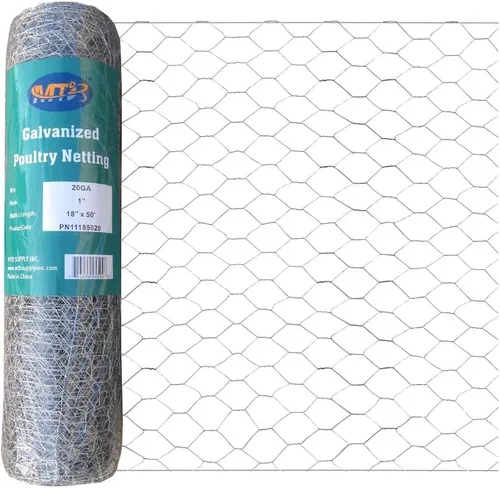 Vista 10 de MTB 20GA - Alambre hexagonal galvanizado para aves de corral, 12 pulgadas x 25 pies x 1 pulgada