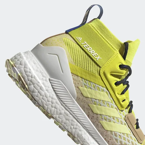 Vista 9 de adidas Terrex Free Hiker Gore-TEX 2.0 - Zapatos de senderismo para hombre Tono beige/amarillo pulso/amarillo ácido