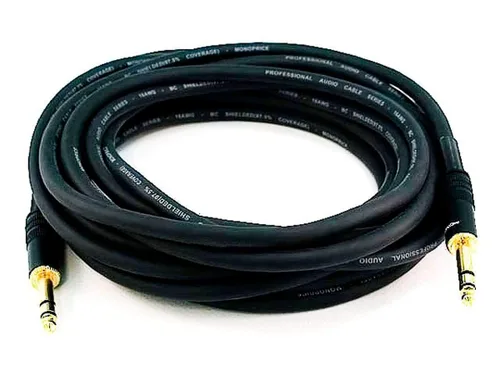 Vista 5 de Monoprice Cable TRS macho a macho de 1/4 pulgadas de la serie Premier de 50 pies, 16AWG (chapado en oro)