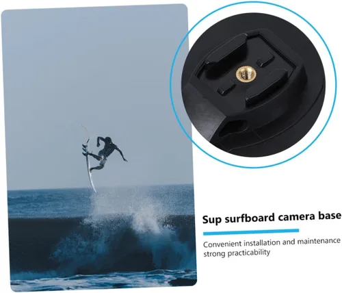 Vista 4 de Action Cam Paddleboard Mount Base de cámara de tabla de surf resistente fácil de instalar accesorio para cámara de deportes al aire libre