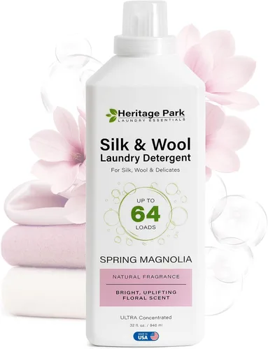 Vista 12 de Heritage Park - Detergente para ropa de seda y lana, sin fragancia, hipoalergénico, pH neutro, probado por dermatólogos, sensible a la piel, sin