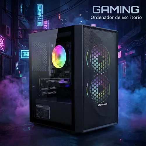 Vista 4 de STGAubron Escritorio para PC para juegos,Core I5,RX 560 4G,16G RAM,512G SSD