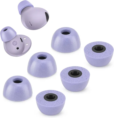 Vista 16 de Puntas de espuma viscoelástica para Samsung Galaxy Buds 2 Pro, sin dolor de silicona en las orejas, almohadillas de repuesto antideslizantes, cabe