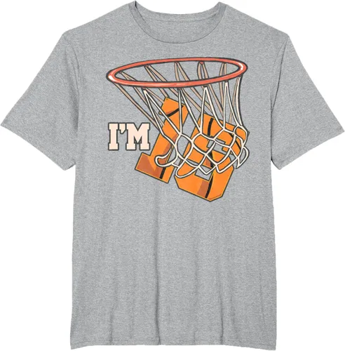 Vista 48 de Camiseta número 15 con temática de baloncesto para fiesta de cumpleaños, Negro, S