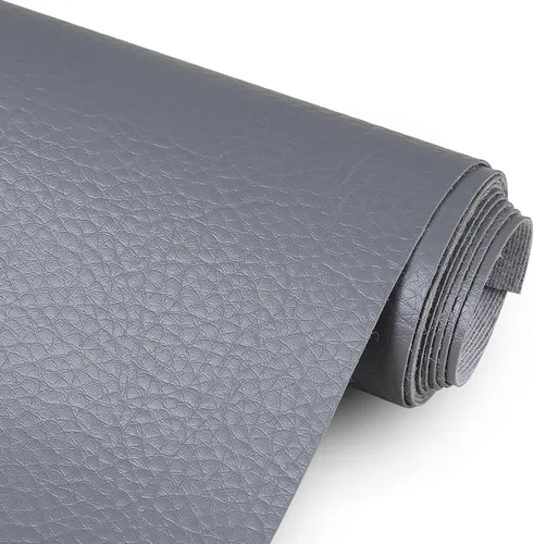 Vista 8 de Tela de Tapicería de Vinilo de Cuero Sintético por Yarda 55" de Ancho Material de Cuero Sintético Suave en Láminas para Muebles Marino Manualidades