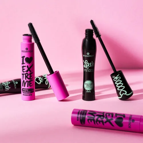 Vista 8 de essence Máscara I Love Extreme Crazy Volume (Paquete de 1) Volumen intenso y dramático y longitud en un solo trazo Vegana y libre de crueldad