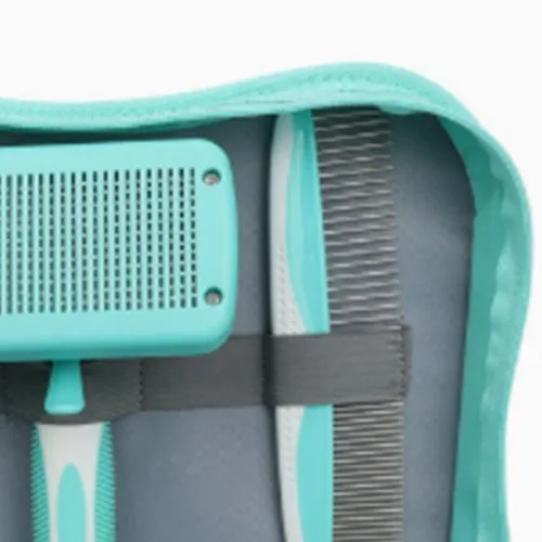 Vista 7 de 6 Pcs Pet Grooming Kit with Dog Brush, Comb, Clipper, File