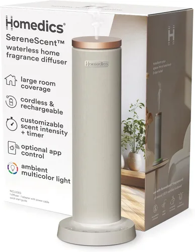 Vista 8 de Difusor recargable de tela Homedics SereneScent, se usa con aceite Homedics SereneScent de 120 ml (se vende por separado), aromaterapia sin cable