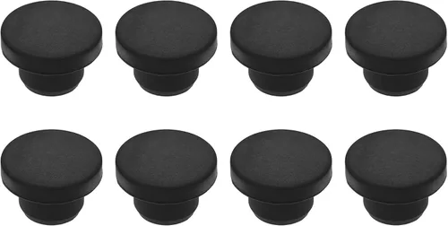 Vista 185 de MECCANIXITY - Tapones de silicona en forma de T (26mm, 1 pulgada de diámetro), color negro