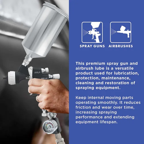 Vista 3 de Master Airbrush Elite - Lubricante para pistola de pulverización y aerógrafo, 4 onzas, lubricante ideal para mayor rendimiento de pulverización