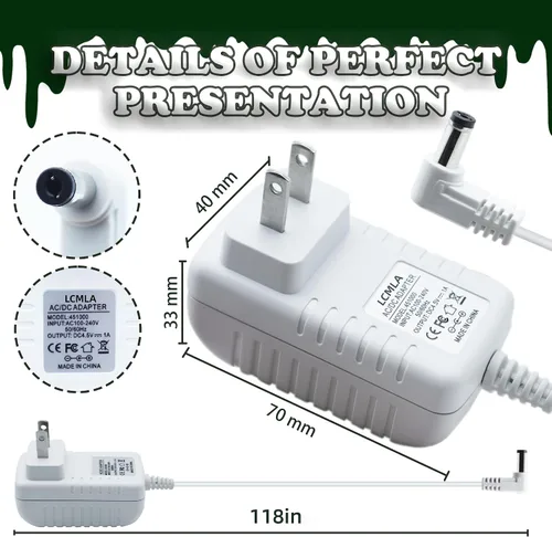 Vista 2 de Adaptador de corriente de 4.5 V para casas Lemax Christmas Village 74707