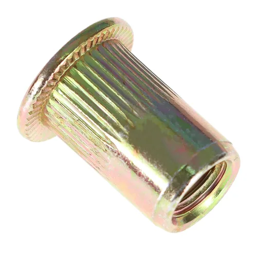 Vista 5 de 100 piezas M6 Kit de tuercas remachadoras Kit surtido de tuercas de remache cabeza plana roscada tuerca de inserción
