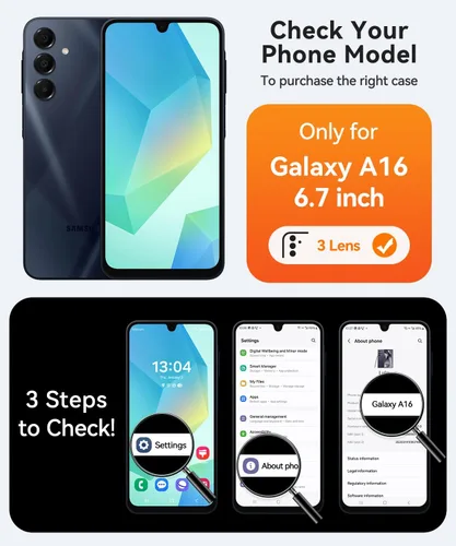 Vista 2 de CANSHN Funda diseñada para Samsung Galaxy A16-5G [protección completa de la cámara] [compatible con Magsafe] funda protectora trasera translúcida