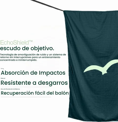 Vista 4 de BirdiePro® - Red de práctica de golf American Pro, red de golf resistente de 10 x 7 pies con objetivo EchoShield™ y red FlexWeave™, patio trasero
