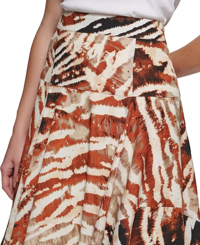 Vista 4 de Calvin Klein Falda deportiva suave con estampado fluido para mujer Plus Sportswear