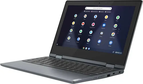 Vista 4 de Lenovo Flex 3 Chromebook 11.6" HD 2 en 1 - Laptop con pantalla táctil, Intel Celeron N4020, 4 GB de RAM, 64 GB eMMC, Abyss Blue