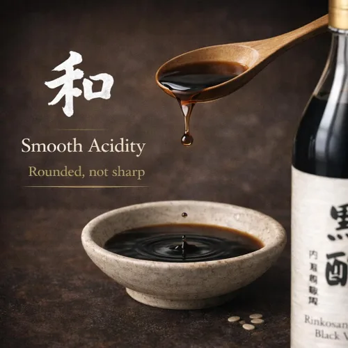 Vista 9 de Vinagre negro japonés – UCHIBORI Rinkosan Kurozu, auténtico vinagre doble de arroz integral naturalmente fermentado con rico sabor a Umami – Vinagre
