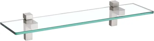 Vista 16 de KES BGS3201S40-2 - Estante de cristal de pared para baño, estante de 16 pulgadas montado en la pared, acabado de níquel cepillado, BGS3201S40-2