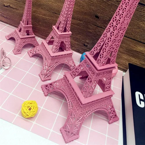 Vista 5 de AOLI Estatuas de estilo de la Torre Eiffel de París de Francia, modelo Landscrape, escultura (12.6 in, 3 colores)