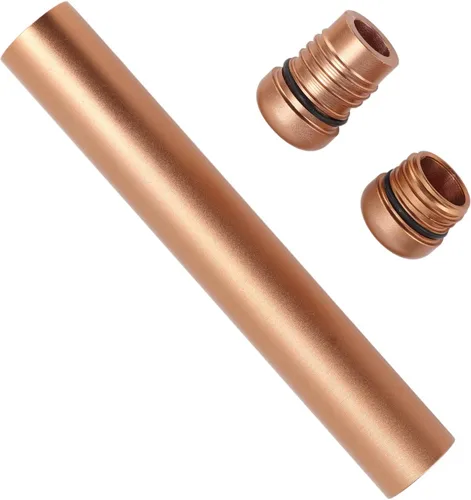 Vista 4 de TOPINCN Tubo portacigarrillos, contenedor hermético de aleación de aluminio para almacenamiento de cigarrillos, soporte para cigarrillos para viajes