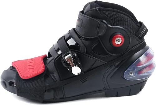 Vista 3 de Accesorios de palanca de cambios para zapatos, protector de botas de motocicleta Rojo