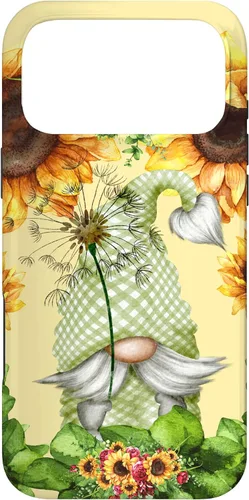 Vista 22 de Floral Sunflower Motif for Dandelion Lovers and Summer Gnome Case for iPhone 17