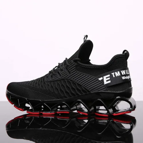 Vista 6 de Zapatos deportivos Chopben para correr, tenis a la moda con red transpirable y suela suave antideslizante, zapatos para caminar casuales y atléticos