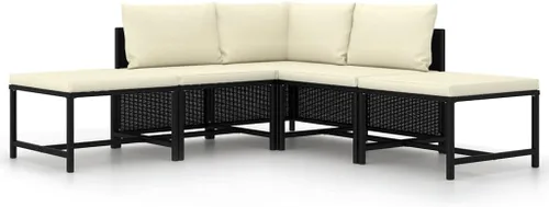 Vista 25 de Sofá de patio de 3 plazas con cojines, cómodo sofá, sofá al aire libre, sofá de patio, muebles de exterior, para patio, porche, césped, jardín o Gris