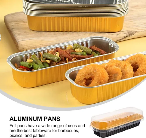 Vista 9 de Kichvoe 20 mini tapas desechables de papel de aluminio para hornear cocinar y preparar comidas para magdalenas y postres, almacenamiento conveniente