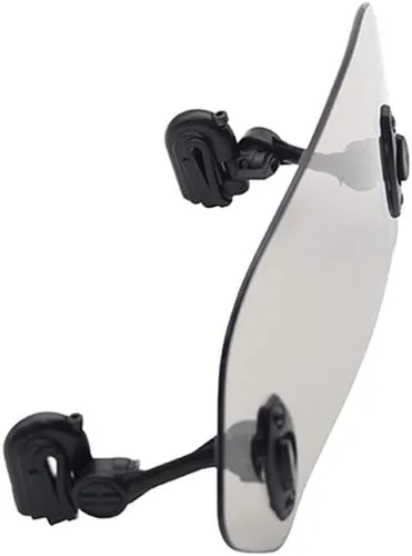 Vista 4 de Deflector de alerón de extensión de parabrisas con clip ajustable para motocicleta (gris)