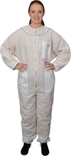Vista 2 de Humble Bee 421 Aero - Traje de apicultura con visor plegable, XXS, bronceaso (Field Tan)