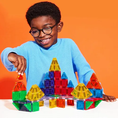 Vista 3 de MAGNA-TILES microMAGS 70-Piece Deluxe Magnetic Construction Set, The Original Magnetic Building