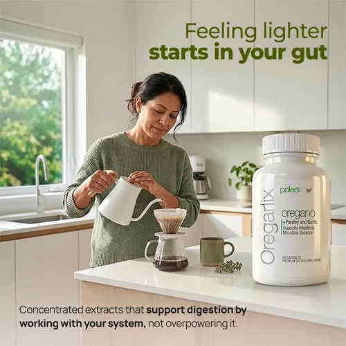 Vista 2 de Paleolife - Oregarlix - Suplemento premium para la salud intestinal. Equilibrio microbiano con prebióticos de primera calidad - Ayuda a mantener
