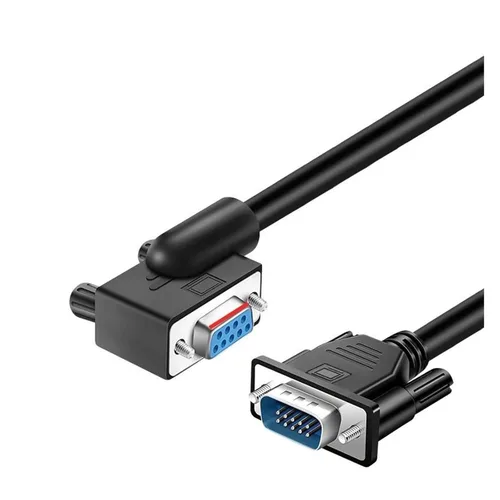 Vista 12 de Left Angle DB9 Serial Cable RS232 Male to Female Extension Wire 9 Pin(FF-D,0.5M)