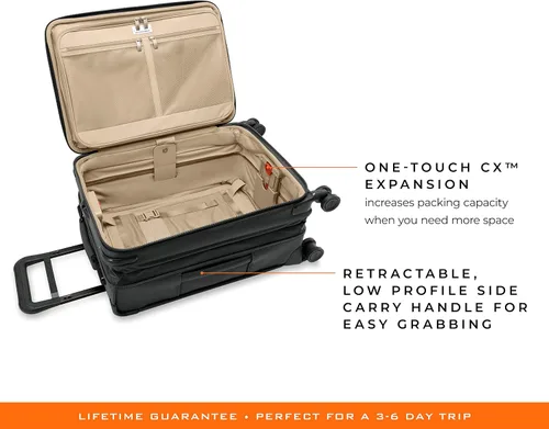 Vista 5 de Briggs & Riley Spinner, Negro, 22-inch Baseline Essential Carry-On, Briggs & Riley Spinners de línea base