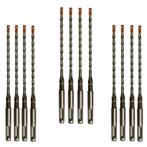 Vista 9 de Brocas de martillo giratorio hexagonal SDS Plus de 3/16 pulgadas x 7 pulgadas para tornillo de hormigón, 12 unidades, 3/16 x 7 pulgadas, brocas SDS