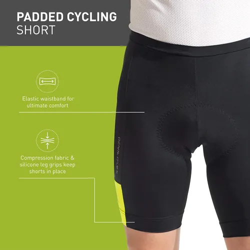 Vista 3 de PEARL IZUMI Men's 9"" Escape Quest Cycling Shorts, Padded & Breathable with Reflective Fabric