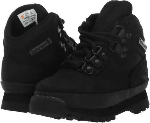 Vista 7 de Timberland Botas de senderismo Euro Hiker Mid con cordones para niño Negro (black Nubuck)