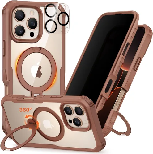 Vista 135 de CENHUFO Funda de privacidad para iPhone 11 Pro, funda de cuerpo completo con protector de pantalla de privacidad de vidrio templado 9H integrado