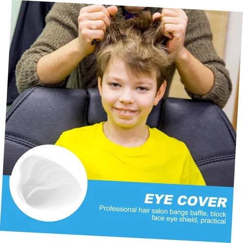 Vista 2 de ibasenice 100 piezas para visera de corte de pelo de ducha, cubierta de pestañas desechable, material seguro para mascotas para salón