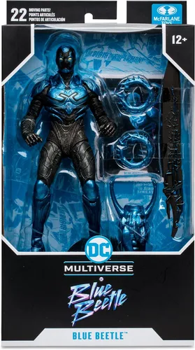 Vista 13 de McFarlane Toys - Figura de acción DC Multiverse Blue Beetle (película de escarabajo azul) de 7 pulgadas