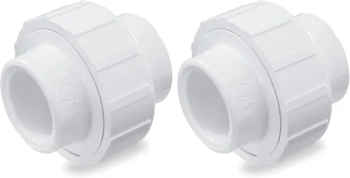Vista 2 de King Brothers Inc. WU-1250-S - Instalación de tubería de PVC, unión deslizante de 1-1/4 pulgadas, calendario 40, junta tórica EPDM, blanca, 1-1/4