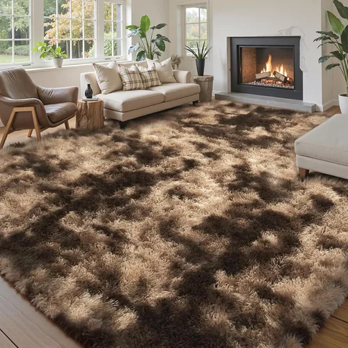 Vista 32 de Alfombras pequeñas de 2 x 3 pies, alfombra negra para dormitorio, alfombra moderna de pelo largo, alfombra pequeña, alfombra de noche esponjosa
