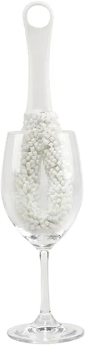 Vista 2 de Oenophilia Cepillo de limpieza de vidrio, herramienta de limpieza de copas de vino, flauta y vasos, espuma no rayada
