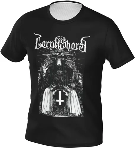 Vista 2 de Lorna Shore T Shirt Man's Summer Tee Casual Short Sleeve 3D Print Tops