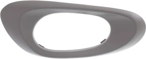 Vista 7 de Moldura para manija de puerta Chevy Trailblazer 2002-2009 para lado del conductor Trasera Interior Gris texturizado Solo bisel Plástico