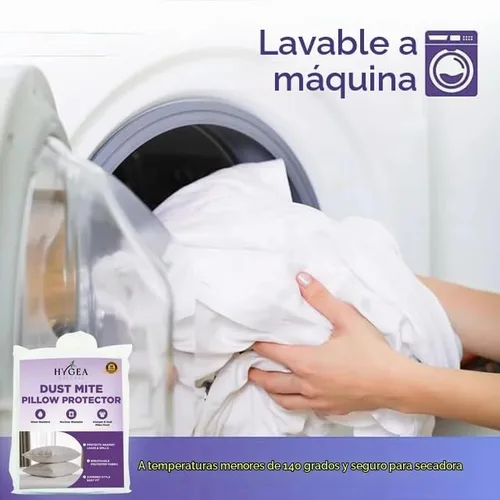 Vista 5 de Hygea - Juego de 2 protectores de almohada para ácaros y alérgenos