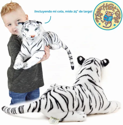 Vista 3 de TigerHart Saphed El Tigre Blanco - Peluche de 17 Pulgadas